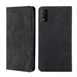 For TCL 30T T603DL Skin Feel Magnetic Horizontal Flip Leather Phone Case(Black) (OEM)
