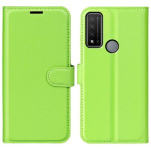 For TCL 20 R 5G Litchi Texture Horizontal Flip Phone Protective Case with Holder & Card Slots & Wallet(Green) (OEM)