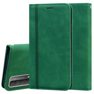 For Huawei P smart 2021 Frosted Business Magnetic Horizontal Flip PU Leather Case with Holder & Card Slot & Lanyard(Green) (AutSpace) (OEM)