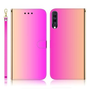 For Galaxy A70 Imitated Mirror Surface Horizontal Flip Leather Case with Holder & Card Slots & Wallet & Lanyard(Gradient Color) (OEM)