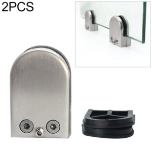 9-14mm Concave Curved Bottom Matte Polished 304 Stainless Steel Fixed Clip Railing Glass Wood Layer Board Clamp Bracket (OEM)