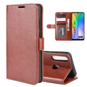 For Huawei Y6p R64 Texture Single Horizontal Flip Protective Case with Holder & Card Slots & Wallet& Photo Frame(Brown) (OEM)