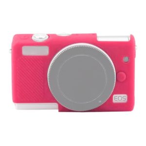 Soft Silicone Protective Case for Canon EOS M200 (Rose Red) (OEM)