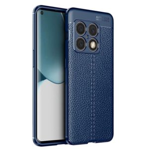 For OnePlus 10 Pro 5G Litchi Texture TPU Phone Case(Blue) (OEM)