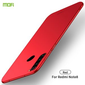 For Xiaomi RedMi Note8 MOFI Frosted PC Ultra-thin Hard Case(Red) (MOFI) (OEM)