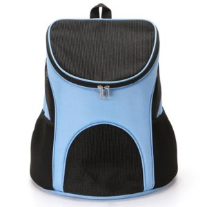Portable Folding Nylon Breathable Pet Carrier Backpack, Size: 33 x 30 x 24cm (Blue) (OEM)