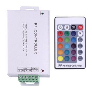SX-051RF RF LED Aluminum Casing Remote Controller with 24 Keys RF Remote Control, DC 12-24V (OEM)