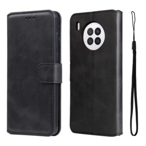 For Honor 50 Lite 5G / Huawei Nova 8i JUNSUNMAY Calf Texture Leather Phone Case(Black) (JUNSUNMAY) (OEM)