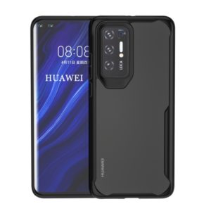 For Huawei P40 Transparent PC + TPU Full Coverage Shockproof Protective Case(Black) (OEM)