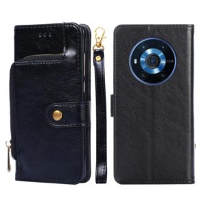 For Honor Magic3 Zipper Bag PU + TPU Horizontal Flip Leather Phone Case(Black) (OEM)