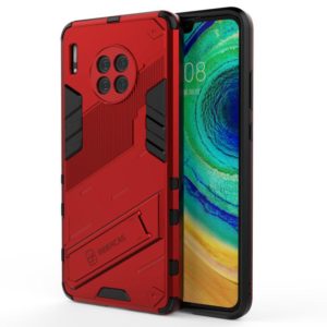 For Huawei Mate 30 Punk Armor 2 in 1 PC + TPU Shockproof Case with Invisible Holder(Red) (OEM)