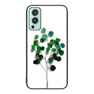 For OnePlus Nord 2 5G Colorful Painted Glass Phone Case(Sapling) (OEM)