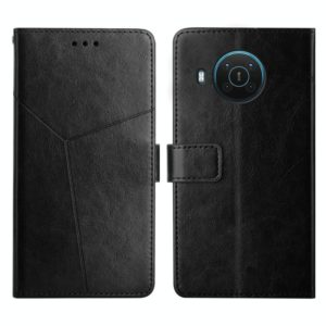 For Nokia X10 / X20 Y Stitching Horizontal Flip Leather Phone Case(Black) (OEM)