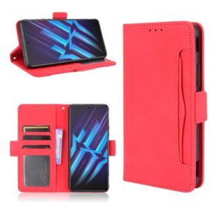 For ZTE nubia Red Magic 6R Skin Feel Calf Pattern Horizontal Flip Leather Case with Holder & Card Slots & Photo Frame(Red) (OEM)