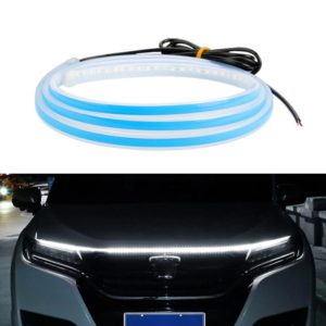 Car LED Streamer Decorative Hood Atmosphere Lights, Style: Monochrome White Light(1.8m) (OEM)