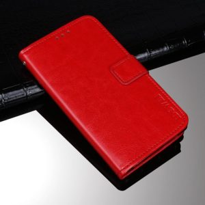 For Google Pixel 5a 5G idewei Crazy Horse Texture Horizontal Flip Leather Case with Holder & Card Slots & Wallet(Red) (idewei) (OEM)