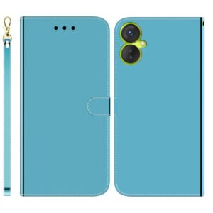 For Tecno Spark 9 Pro Imitated Mirror Surface Horizontal Flip Leather Phone Case(Blue) (OEM)