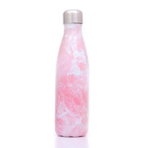 Thermal Cup Vacuum Flask Heat Water Bottle Portable Stainless Steel Sports Kettle(Pink) (OEM)