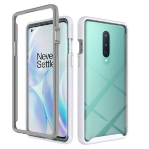 For OnePlus 8 Starry Sky Solid Color Series Shockproof PC + TPU Protective Case(White) (OEM)