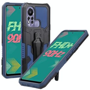 For Infinix Hot 11s Armor Warrior Shockproof PC + TPU Phone Case(Blue) (OEM)