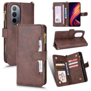 For Motorola Edge 30/Edge 30 Pro/Edge+ 2022 Litchi Texture Zipper Leather Phone Case(Brown) (OEM)
