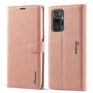 For Xiaomi Mi 11i Forwenw F1 Series Matte Strong Magnetism Horizontal Flip Leather Case with Holder & Card Slots & Wallet & Photo Frame(Rose Gold) (Forwenw) (OEM)