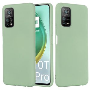For Xiaomi Mi 10T / 10T Pro 5G / Redmi K30T / Redmi K30S Pure Color Liquid Silicone Shockproof Full Coverage Case(Green) (OEM)