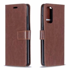 For Motorola Moto G100 Crazy Horse Texture Horizontal Flip Leather Case with Holder & Card Slots & Wallet & Photo Frame(Brown) (OEM)