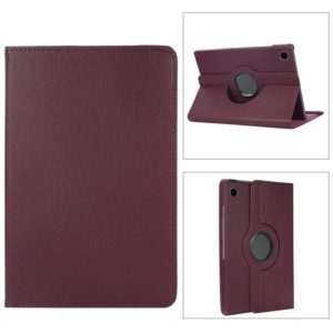 For Samsung Galaxy Tab A8 360 Degree Rotation Litchi Texture Tablet Leather Case with Holder & Sleep / Wake-up Function(Purple) (OEM)