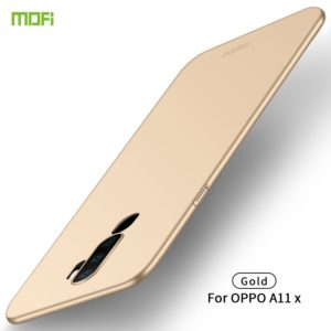 For OPPO A11x MOFI Frosted PC Ultra-thin Hard Case(Gold) (MOFI) (OEM)