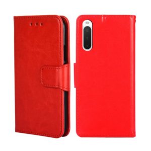 For Sony Xperia 10 IV Crystal Texture Leather Phone Case(Red) (OEM)
