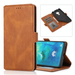 For Huawei Mate 20 Retro Magnetic Closing Clasp Horizontal Flip Leather Case with Holder & Card Slots & Photo Frame & Wallet(Brown) (OEM)