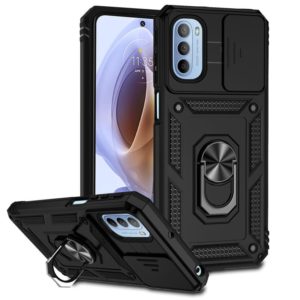 For Motorola Moto G31 Sliding Camshield Holder Phone Case(Black) (OEM)