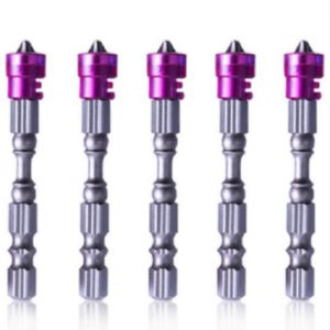 5 PCS 65mm Magnetic Coil Alloy Steel Cross Bit Single Head Electric Drill Electric Screwdriver Head(Purple) (OEM)