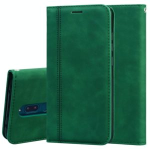 For Xiaomi Redmi 8 Frosted Business Magnetic Horizontal Flip PU Leather Case with Holder & Card Slot & Lanyard(Green) (OEM)