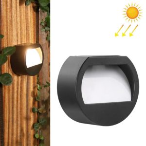 Solar Outdoor Waterproof LED Round Wall Lamp Stair Light(Warm Light) (OEM)