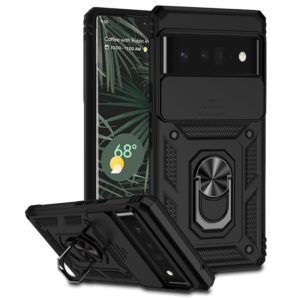 For Google Pixel 6 Pro Sliding Camshield Holder Phone Case(Black) (OEM)