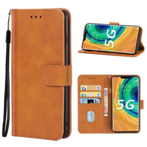 Leather Phone Case For Huawei Mate 30E Pro 5G(Brown) (OEM)