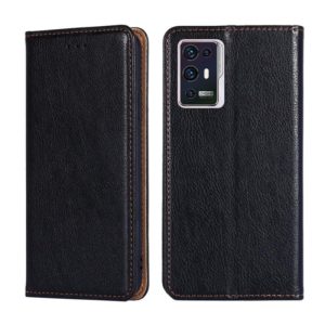 For ZTE Axon 30 Pro 5G Gloss Oil Solid Color Magnetic Leather Phone Case(Black) (OEM)