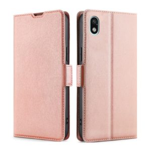 For Sony Xperia ACE III Ultra-thin Voltage Side Buckle Flip Leather Case(Rose Gold) (OEM)