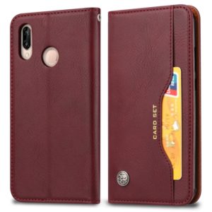 Knead Skin Texture Horizontal Flip Leather Case for Xiaomi Redmi Note 7 & 7 Pro, with Photo Frame & Holder & Card Slots & Wallet(Wine Red) (OEM)