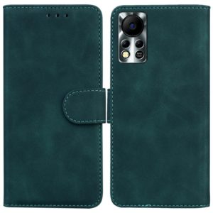 For Infinix Hot 11S NFC X6812B Skin Feel Pure Color Flip Leather Phone Case(Green) (OEM)