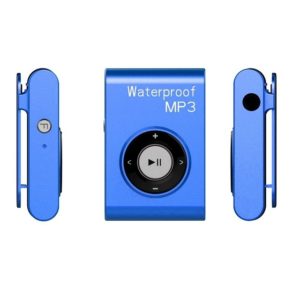 C26 IPX8 Waterproof Swimming Diving Sports MP3 Music Player with Clip & Earphone, Support FM, Memory:4GB(Blue) (OEM)