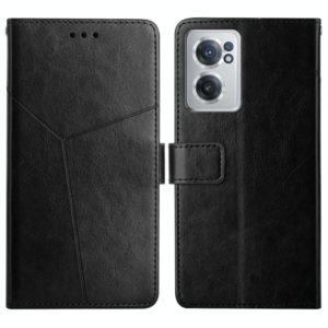 For OnePlus Nord CE 2 5G Y Stitching Horizontal Flip Leather Phone Case(Black) (OEM)