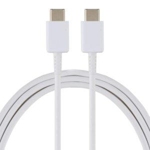 33W 6A USB-C / Type-C Male to USB-C / Type-C Male Fast Charging Data Cable for Samsung Galaxy Note 10, Cable Length: 1m (White) (OEM)