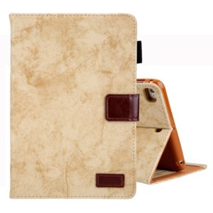 For iPad Mini 1 / 2 / 3 / 4 Business Style Horizontal Flip Leather Case, with Holder & Card Slot & Photo Frame & Sleep / Wake-up Function(Yellow) (OEM)