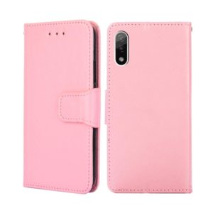 For Sony Xperia ACE II Crystal Texture Leather Phone Case(Pink) (OEM)