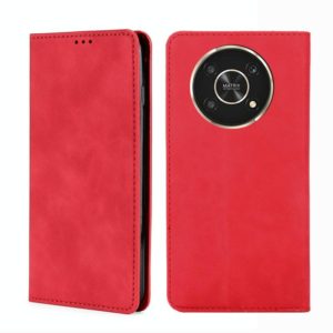 For Honor X30 Skin Feel Magnetic Horizontal Flip Leather Phone Case(Red) (OEM)