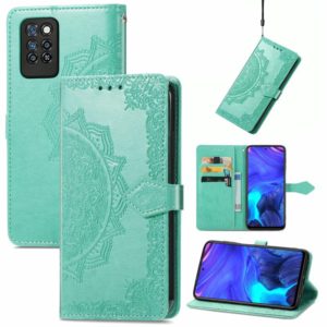 For Infinix Note 10 Pro Mandala Embossing Pattern Horizontal Flip Leather Case with Holder & Card Slots & Wallet & Lanyard(Green) (OEM)