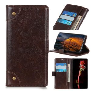 For Motorola Moto E7 Power / E7i Power / Lenovo K13 Copper Buckle Nappa Texture Horizontal Flip Leather Case with Holder & Card Slots & Wallet(Coffee) (OEM)